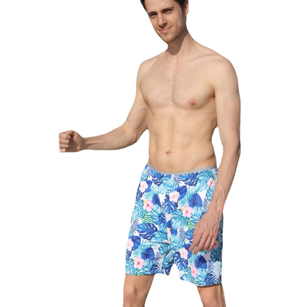 Wholesale Flower Print Family Parent-Child Polyester Swimwear